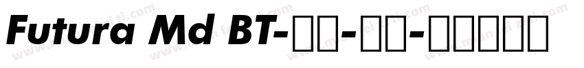 Futura Md BT-粗体-斜体字体转换